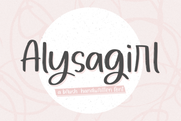 Alysagirl: The Brush Handwritten Font That Bridges Personality and Professionalism