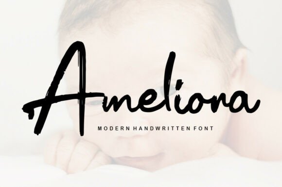 Ameliora: A Sweet and Friendly Handwritten Font