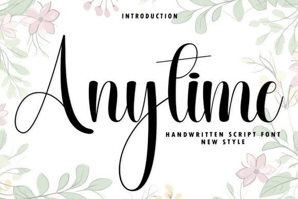 Anytime: The Handwritten Script Font That Adds Heart to Your Digital Work