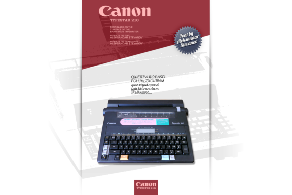 Canon TypeStar 210: A Timeless Handwritten Font