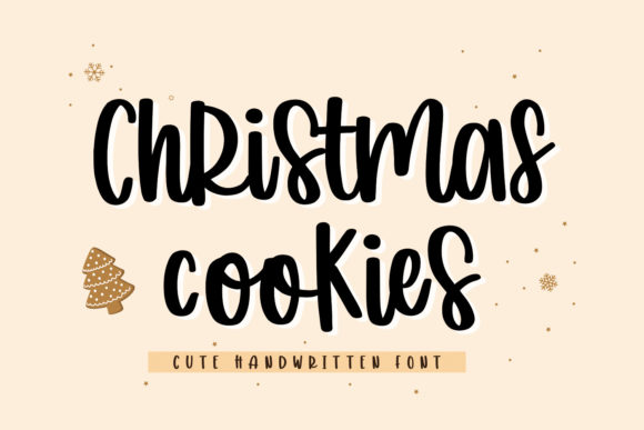 Christmas Cookies: A Handwritten Font That Brings Joy to Every Design
