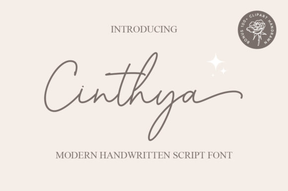 Cinthya: A Handwritten Font That Feels Like It Was Made Just for Your Project