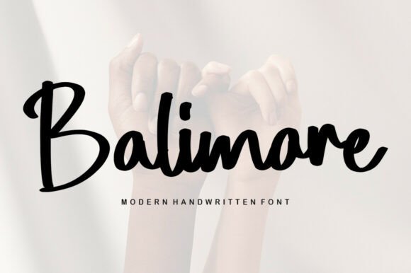 Discover the Beauty of Balimore: A Handwritten Font for Every Design