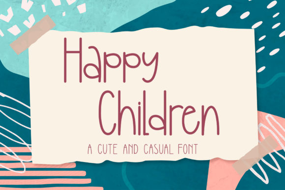 Happy Children: A Handwritten Font That Brings Warmth and Authenticity to Educational and Creative Projects