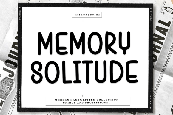 Memory Solitude: A Timeless Handwritten Font for Design and Branding