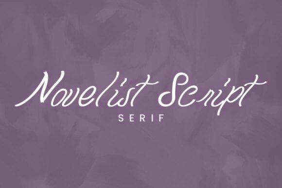 Novelist: The Handwritten Signature Script Font That Adds Personality to Your Design