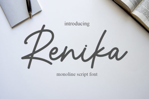 Renika: A Dainty Handwritten Font for Romantic, Personalized Designs
