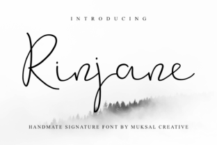 Rinjane: A Bold Handwritten Font for Modern Design