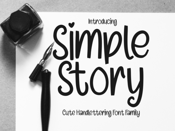 Simple Story: A Handwritten Typeface That Adds Warmth and Personality to Your Creative Projects