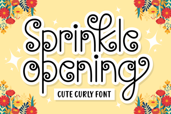 Springkle Opening: The Curly Handwritten Font That Makes Everyday Design Feel Alive