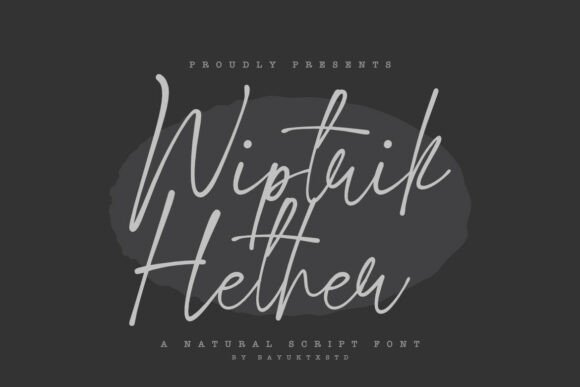 Wiptrik Hether: A Typeface for Elegant Expression