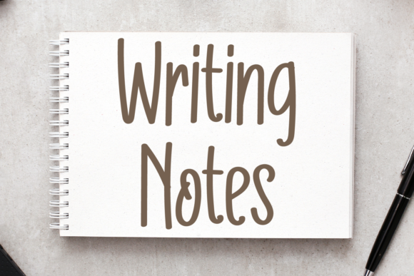 Writing Notes: A Clean Handwritten Font